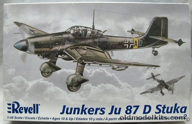 Revell 1/48 Stuka Ju-87 D-5 / D-8 - Rudel or Night Intruder Western Front - Ex-Monogram, 85-5250 plastic model kit